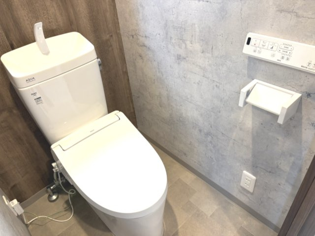 高槻市寿町3丁目戸建のトイレ|ウォシュレット付きのトイレです。