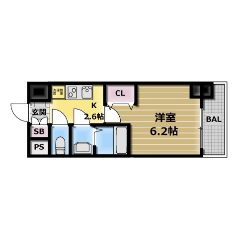 【間取り】 | グランパシフィック今里南