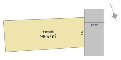 【区画図】 | 野方６丁目～「野方」駅６分・建築条件無し売地～