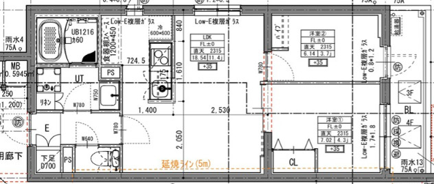 ラヴィエール住吉駅前の間取り