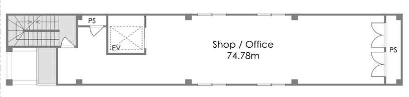 ＬＡＬＡ　ＴＥＲＲＡＣＥ　北新地の間取り