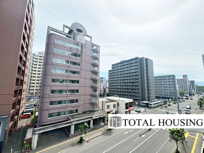 【展望】 | 北12条パークマンション | 南向き・前面道路の為、日当たり・通風良好です♪