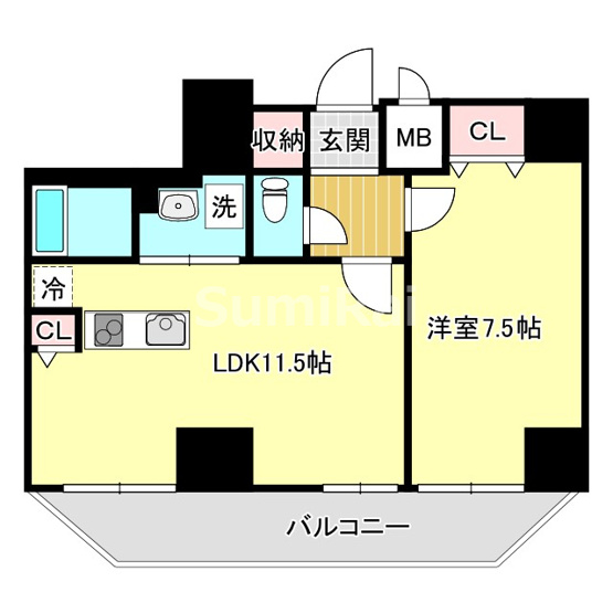 【間取り】 | グルーブ神戸元町アリア