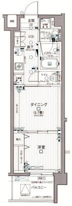 日神デュオステージ田端の間取り|間取りです。