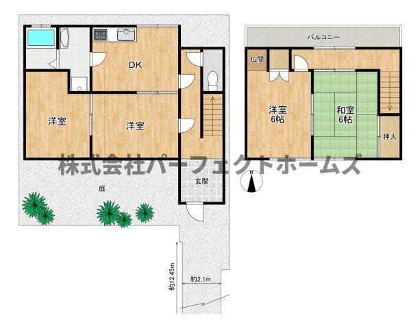 星丘3丁目戸建　賃貸の間取り