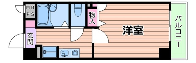 フルーレ住之江の間取り