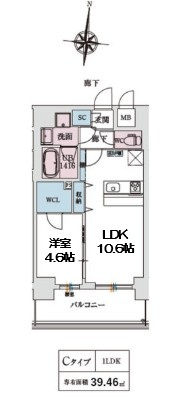 【間取り】 | スプランディッド新大阪VIII