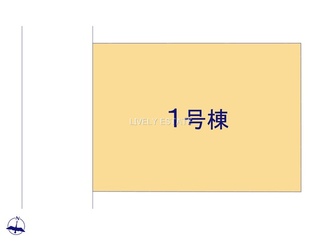 草加市稲荷6丁目 新築分譲住宅の区画図