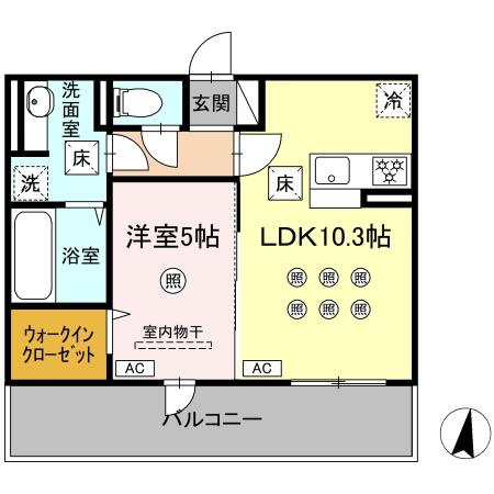 (仮称)D-ROOM琴平1丁目の間取り