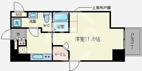 エステムコート難波EASTレオルガの間取り|エステムコート難波EASTレオルガ　間取り