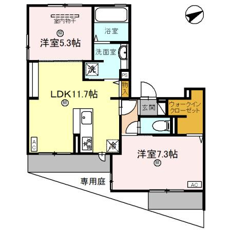 プレステージア忍ケ丘の間取り