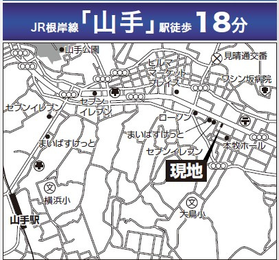 仲介手数料無料　リブゼ本牧の地図