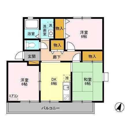 日の出第一秋新ハイツの間取り