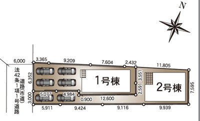 【区画図】 | 新築建売　アーネストワン　植松第１　②号棟　 | ２号棟