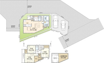 小屋裏収納やDENスペースのある個性的な3LDK。食洗機や浴室乾燥機等設備も充実しています