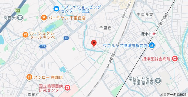 千里ロイヤルハイツの地図