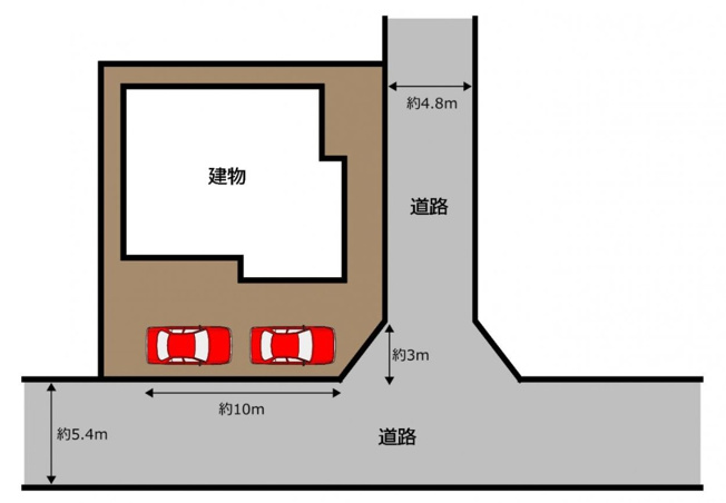 【区画図】 | 富士宮市羽鮒　中古戸建て　全1棟