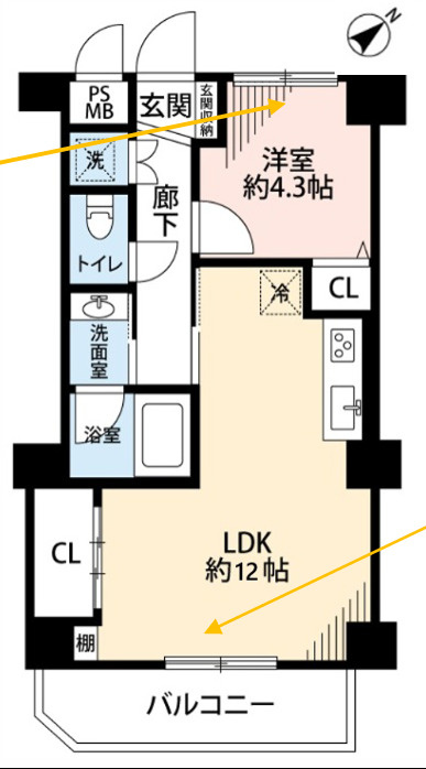 ダイアパレス池尻大橋の間取り
