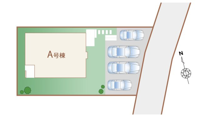 読谷村喜名（限定1棟）の区画図|A号棟　