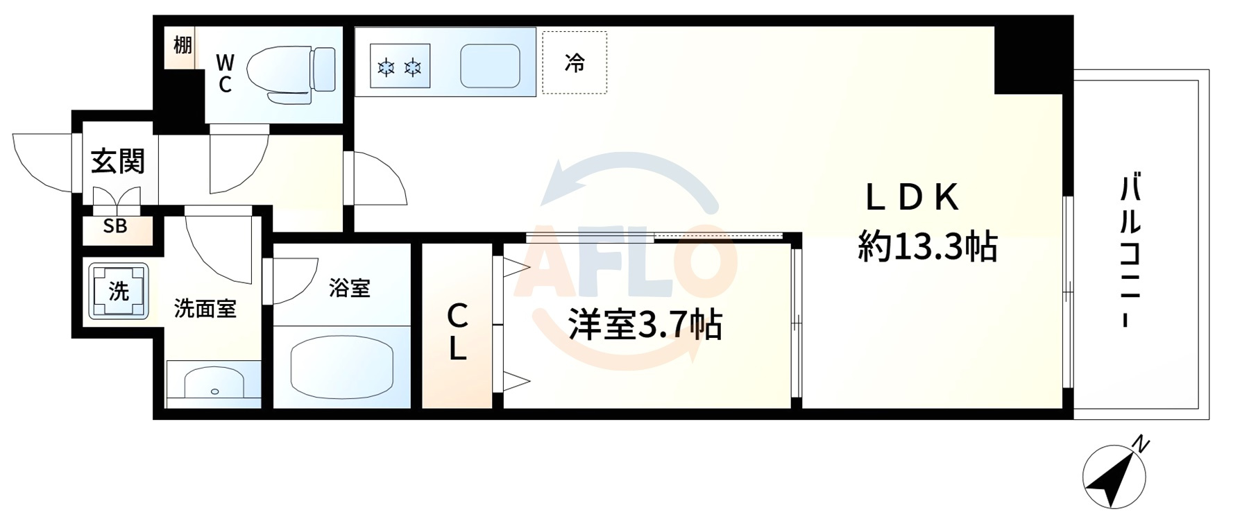 Sarnath海老江（サルナート海老江）の間取り|Sarnath海老江（サルナート海老江）　間取り