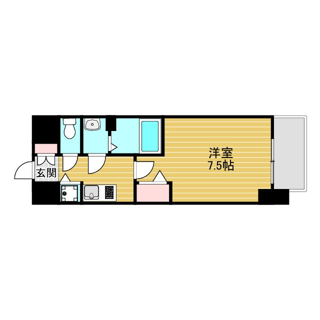 ディームス江坂の間取り