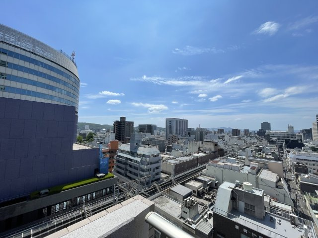 ライオンズタワー岡山表町の展望|南側バルコニーからの眺望です。