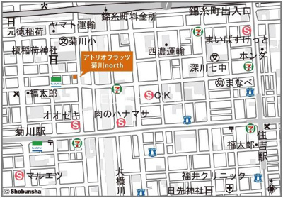 【地図】 | アトリオフラッツ菊川ｎｏｒｔｈ