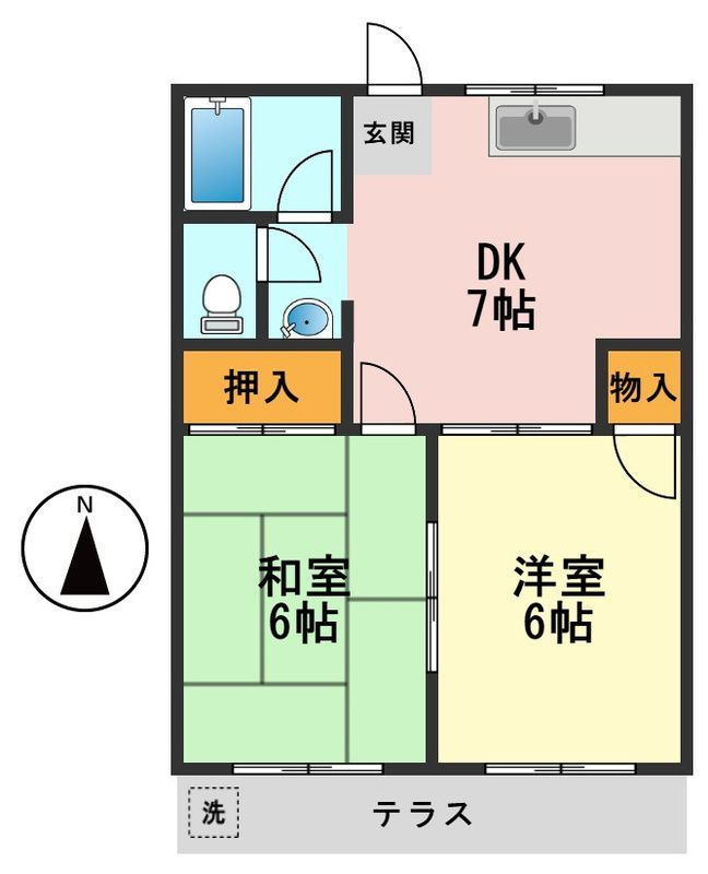 ハイム高城の間取り
