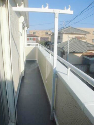 茅ヶ崎市柳島海岸の一戸建てのバルコニー