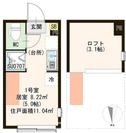 【間取り】 | ハーモニーテラスルクス千川