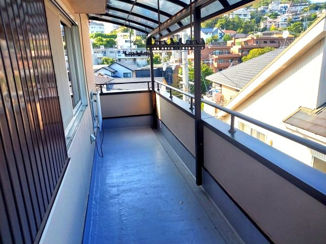 宝塚市平井山荘一戸建のバルコニー