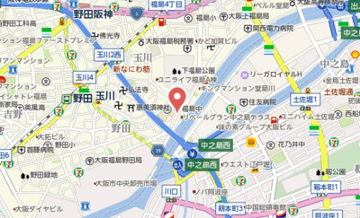 【地図】 | みおつくし堂島Ⅱ
