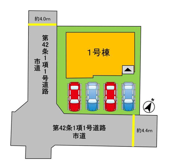 【区画図】 | よかタウン倉敷市連島町矢柄1期 (全1棟)