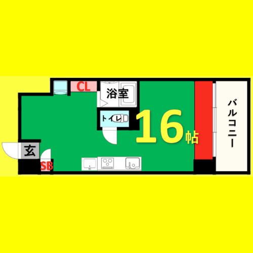 S-FORT六番町　名古屋市賃貸　仲介手数料無料の間取り