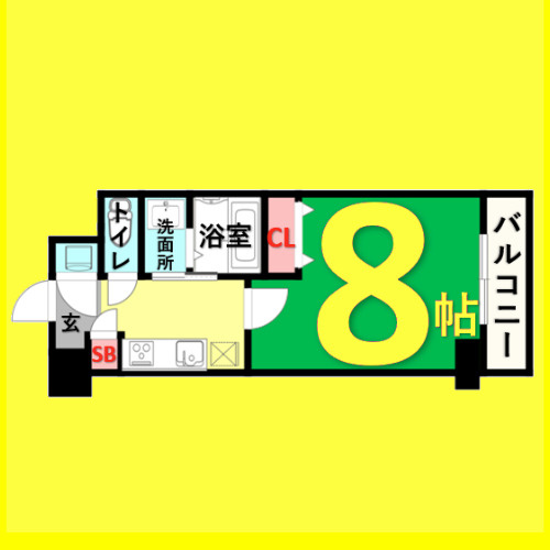 リアライズ松原　名古屋市賃貸　仲介手数料無料の間取り