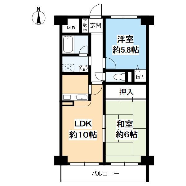 エトアール甲子園口の間取り