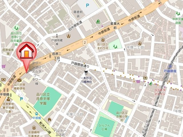 【地図】ＦＯＲＥＳＴＡ戸越銀座