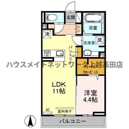 アクシア西本町の間取り|間取図