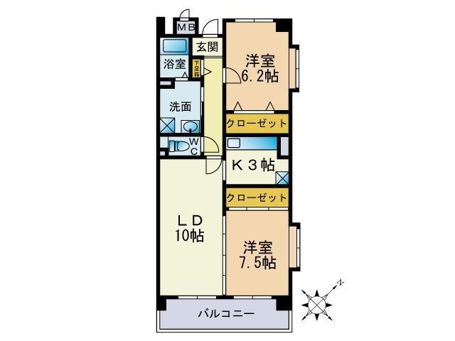 Residence View大濠の間取り