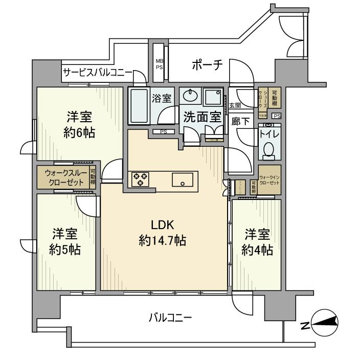 クリオ浅草セントラルマークスの間取り