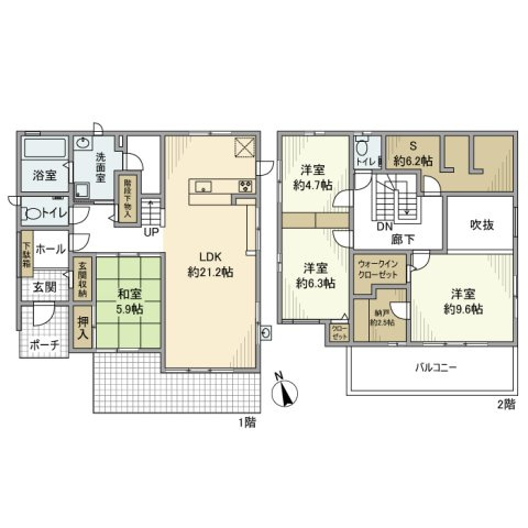 磯辺戸建の間取り