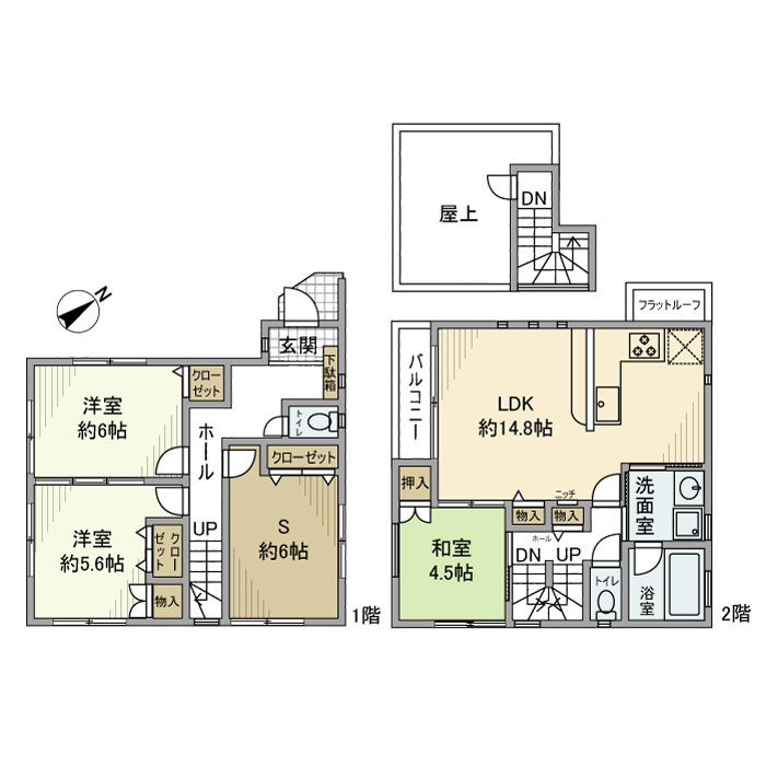 北本町戸建の間取り