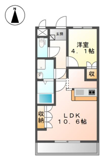 【間取り】 | ボヌール・エスパースⅡ