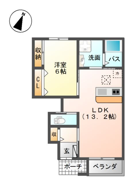 ベルビュー田園の間取り