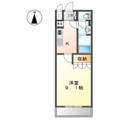 ベルメゾンＳＫＹの間取り