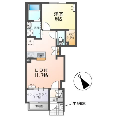 ルナ　クレセンテⅢの間取り