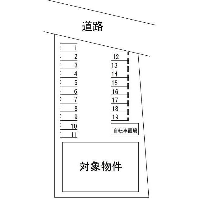 イーストサイド長良の駐車場