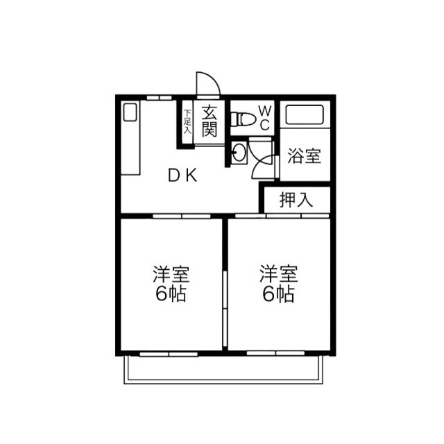 本町マンションの間取り