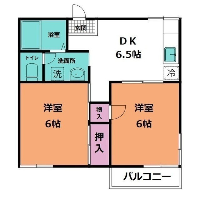 シャルマン豊の間取り