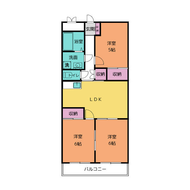 マンション名倉の間取り